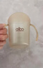 albo敞口杯寶寶水杯2歲以上直飲喝奶PPSU斜口學(xué)飲杯家用兒童牛奶杯 曬單實(shí)拍圖
