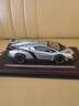 RWTW車(chē)模蘭博基尼毒藥汽車(chē)模型收藏擺件送男孩18歲成人禮生日禮物 蘭博基尼跑車(chē)【銀】+皮質(zhì)防塵罩 曬單實(shí)拍圖