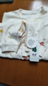 嬰幼兒連體衣純棉寶寶爬爬服無(wú)骨單排扣嬰兒秋季衣服長(cháng)袖春秋新款 小兔娃娃Z-5 80cm 曬單實(shí)拍圖