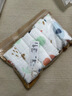 可優(yōu)比（KUB）嬰兒口水巾洗臉巾喂奶巾兒童手帕新生兒純棉紗布毛巾6條裝帶掛繩 曬單實(shí)拍圖