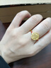 世紀緣黃金戒指女牡丹花足金古法琺瑯國風(fēng)送女友生日禮物 6.76g16圈號 曬單實(shí)拍圖