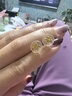 六福珠寶 足金梔子花黃金耳釘 計價(jià) G01G0027DS 約1.00克 曬單實(shí)拍圖