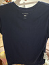 優(yōu)衣庫合作款/女裝圓領(lǐng)短T恤/短袖484001 69 藏青色 L 曬單實(shí)拍圖
