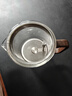 尚明（SAMADOYO）全玻璃內膽飄逸杯一鍵過(guò)濾沖泡茶壺茶水分離磁旋下水泡茶神器套裝 胡桃木500ml 曬單實(shí)拍圖