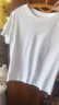 拇指白小T二代水光短袖T恤男女26春夏新品三防純棉白小丅 白色女款 2XL 曬單實(shí)拍圖