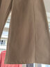 三彩2026春季新款休閑褲收腰寬松闊腿褲長(cháng)褲垂感簡(jiǎn)約時(shí)尚S 卡其色 M 160/68A 曬單實(shí)拍圖