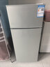 新飛冰箱家用一級能效 租房用小型二門(mén)電冰箱冷藏冷凍兩用1-2人雙門(mén)小冰箱辦公室迷你小戶(hù)型 【一級能效】86A138銀色+保溫盒款/HOT 曬單實(shí)拍圖