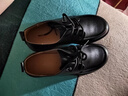 紅蜻蜓樂(lè )福鞋女秋季新款女鞋一腳蹬黑色單鞋復古小皮鞋WTB35110 黑色 37 曬單實(shí)拍圖