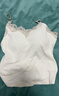 俞兆林蕾絲吊帶背心女外穿帶胸墊美背純欲內衣性感內搭打底上衣白色 曬單實(shí)拍圖