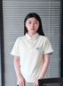 似晨繽紛冰絲polo衫定制工作服夏季公司團隊廣告文化衫工衣短袖訂制印花男 【提花間色領(lǐng)】奶杏 XL 曬單實(shí)拍圖