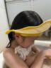 京厽寶寶洗頭兒童擋水帽嬰兒洗頭發(fā)防水護耳小孩洗澡浴帽洗發(fā)帽子 萌獅款-檸檬黃防回流 護耳 曬單實(shí)拍圖