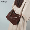 viney牛皮水桶包包女包大容量斜挎包通勤生日禮物送女友老婆 【酒咖】高檔實(shí)用單肩包 時(shí)尚品牌百搭休閑大包 曬單實(shí)拍圖
