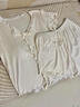 貓人（MiiOW）莫代爾睡衣女士夏2026新款帶胸墊短袖長(cháng)褲三件套可外穿家居服套裝 香軟奶黃短袖+短褲 【涼感冰絲 自帶胸墊】 L 【建議體重100-120斤】 曬單實(shí)拍圖