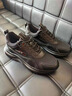 LRTH輕奢牛皮男鞋春季新款老爹鞋男士運動(dòng)鞋子男百搭休閑鞋內增高鞋男 白色-增高8cm 41 曬單實(shí)拍圖