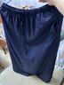 AMII女裝2025【亞麻長(cháng)款半身裙】夏季韓系簡(jiǎn)約休閑慵懶風(fēng)亞麻 藏青色 XL 曬單實(shí)拍圖