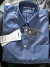 優(yōu)衣庫男裝女裝全棉條紋襯衫/長(cháng)袖襯衣487343 63 天藍色 S 曬單實(shí)拍圖