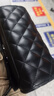 紅蜻蜓包包女包真牛皮單肩斜挎包女時(shí)尚小香風(fēng)菱格送女友老婆七夕禮物 黑色 曬單實(shí)拍圖