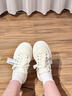 smilerepublic SR QUEEN CLASSIC 開(kāi)口笑2.0 男女同款防滑耐磨厚底帆布鞋老爹鞋 “牛仔米白流蘇須邊”SR20240106001 35 曬單實(shí)拍圖