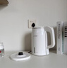 志高（CHIGO）【熱銷(xiāo)百萬(wàn)+】燒水壺電熱水壺電水壺雙層防燙1.8L大容量家用燒水壺304不銹鋼內膽大功率快速燒水 曬單實(shí)拍圖