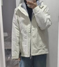 北面（The North Face）硬殼沖鋒衣女Antora防水防風(fēng)透氣連帽夾克保暖|8DFA QLI/米白色 M /160 曬單實(shí)拍圖