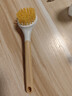 長(cháng)柄洗鍋刷家用小刷子刷鍋神器廚房不粘鍋去污刷鍋刷子灶臺清潔刷 木色塑料柄鍋刷1個(gè)裝 曬單實(shí)拍圖