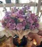 冉子花坊鮮花速遞粉玫瑰抱抱桶向日葵花籃生日禮物送女友愛(ài)人同城配送 愛(ài)的抱抱紫色 曬單實(shí)拍圖