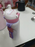 史努比（SNOOPY）兒童保溫杯316不銹鋼男女小學(xué)生便攜直飲壺喝水杯帶提繩480ml 粉 曬單實(shí)拍圖