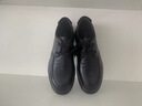 紅蜻蜓真皮正品皮鞋頭層牛皮輕便軟底男士商務(wù)休閑皮鞋WJA33220 黑色 41 曬單實(shí)拍圖