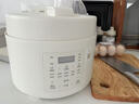 幸甚家用多功能4L大容量電壓鍋飯煲智能預約燉湯煲粥蒸煮燜燒多功能菜單觸控面板節能省電上蓋可拆 4L陶白色【單膽-陶瓷釉】 曬單實(shí)拍圖