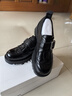 百麗（Belle）英倫風(fēng)流蘇牛皮樂(lè )福鞋女2026春新質(zhì)感舒適厚底單鞋B3030AM6預售 黑色 37 (235mm) 曬單實(shí)拍圖