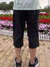 安踏男褲速干七分褲男2026夏季新款冰絲透氣休閑運動(dòng)中褲男士跑步褲子 （推薦款夏季速干褲拉鏈款）黑色 L /175cm (適合130-150斤) 曬單實(shí)拍圖