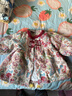 壹號鳳女童冬季碎花棉衣連衣裙寶寶拜年服加厚冬裝夾棉漢服公主裙潮 中國風(fēng)紅色蝴蝶裙 加棉加厚 59 曬單實(shí)拍圖