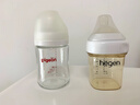 貝親（Pigeon）新生兒 防脹氣寬口徑玻璃奶瓶160ml SS號奶嘴 0個(gè)月+ AA260 曬單實(shí)拍圖
