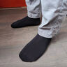 雅鹿襪子春秋季中筒襪透氣吸汗運動(dòng)商務(wù)休閑男襪10A抗菌防臭男士襪子 10A級抗菌黑中筒- 5雙 曬單實(shí)拍圖