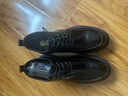 戈耐（GENAI）男士休閑皮鞋男生新郎結婚隱形內增高百搭潮商務(wù)鞋真皮透氣男鞋子 黑色【真牛皮】5cm內增高 42 (260mm) 曬單實(shí)拍圖