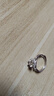 央創(chuàng  )時(shí)尚中國黃金鉆戒求婚戒指莫桑鉆莫桑石1一克拉銀戒指女款單戒女S925 曬單實(shí)拍圖