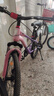 鳳凰官方旗艦店兒童自行車(chē)男女變速青少年學(xué)生山地車(chē)碟剎賽車(chē) 星際 粉紫【單速】輻條輪 22寸【適合130-170cm】 曬單實(shí)拍圖