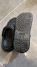 卡駱馳（crocs）男女泡芙洞洞鞋戶(hù)外休閑時(shí)尚厚底一腳蹬沙灘鞋 207521-001 37-38 曬單實(shí)拍圖