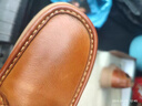 木林森（MULINSEN）男鞋春夏季新款真皮鞋男士頭層牛皮鞋休閑鞋舒適耐磨馬丁靴工裝鞋 黃棕 標準皮鞋碼 41 曬單實(shí)拍圖