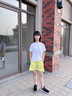 艾卡諾 I.KARNOW女童夏裝套裝速干運動(dòng)服兒童夏季冰絲短袖短褲女大童羽毛球訓練服 19149黃色+18518黃色【套裝】 120 曬單實(shí)拍圖