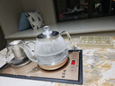 益茶福全自動(dòng)上水電熱水壺底部上水嵌入式電茶爐燒水壺燒水一體機玻璃煮茶壺保溫泡茶壺開(kāi)水壺 1L 保溫玻璃套裝SQ-008金色 曬單實(shí)拍圖