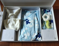 babycare山茶花嬰兒禮物滿(mǎn)月禮出生見(jiàn)面禮新生兒禮盒 哆咔兔天蘭 59cm 曬單實(shí)拍圖