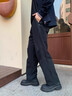 gxgjeans男裝 多色寬松直筒工裝休閑運動(dòng)長(cháng)褲男褲 26年春新品 黑色 L (175) -31碼 曬單實(shí)拍圖