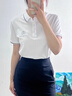似晨繽紛企業(yè)工作服定制polo衫t恤印logo夏季銀行公司員工文化衫短袖工裝 A款【涼感純色領(lǐng)索羅納】白色 XL 建議體重【135-150斤】 曬單實(shí)拍圖