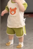 迷你巴拉巴拉短袖套裝男女童寶寶萌趣短袖短褲兩件套夏季新款 翠綠40293 90 曬單實(shí)拍圖