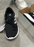 阿迪達斯（adidas）男鞋跑步鞋運動(dòng)鞋輕便減震防滑休閑鞋 黑/白 43 曬單實(shí)拍圖