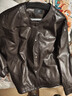 XWI欣未復古美拉德咖色皮衣外套女秋季新款PU酷颯氣質(zhì)短款皮夾克 曬單實(shí)拍圖