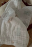 金號寶貝純棉6層紗布毛巾3條全棉嬰兒口水巾兒童洗澡洗臉用長(cháng)方巾60*30 曬單實(shí)拍圖
