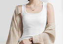 草本初色吊帶背心女士蠶絲內杯美背10A抑菌帶胸墊2026新款夏季打底外穿 曬單實(shí)拍圖