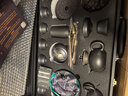 石茗堂紫砂輕奢高檔茶具套裝泡茶壺蓋碗茶杯陶瓷器家用客廳整套功夫茶具 黑紫砂19頭【西施壺+壺承】 曬單實(shí)拍圖